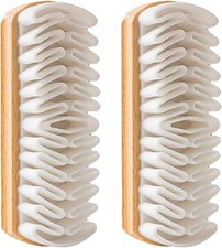 2Pcs Suede Brush for Shoes, Nubuck Eraser Shoe White