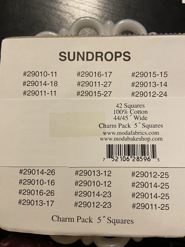 Sundrops By Corey Yoder Of Coriander Quilts For Moda OOP Rare Charm Pack - Image 3 of 3