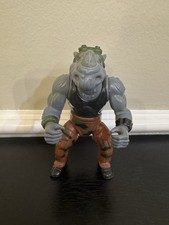 Rocksteady original playmates 1989 TMNT ninja turtles action figure hard head