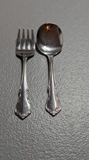 Toddletime Stainless By Oneida Baby Infant Fork And Spoon Set Flatware Utensils