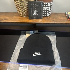 Nike Futura Logo Swoosh NSW Beanie SN71 Black Mens Sportswear BNWT ✅