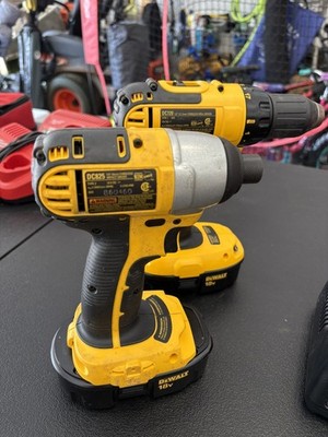 DeWalt DC720 Cordless Drill Driver & DC825 Impact Driver w/ 18V Battery Bundle