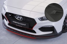 Spoiler Lippe Front Ansatz matt Carbon Look für Hyundai I30 PD N/N-Line CSL479-M