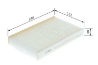 Bosch Filter, Innenraumluft 1 987 432 247 FüR Renault Nissan