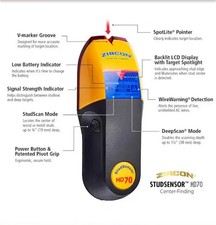 Zircon StudSensor HD70 Stud Finder Wood Metal...
