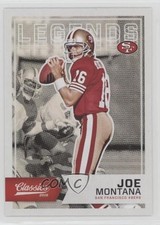 2016 Panini Classics Legends Red Back Joe Montana #127 HOF h3a