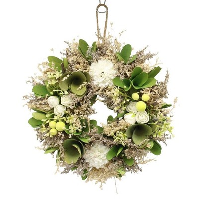 Künstlicher festlicher Türkranz 25 cm Wanddeko Weihnachten Xmas Holiday