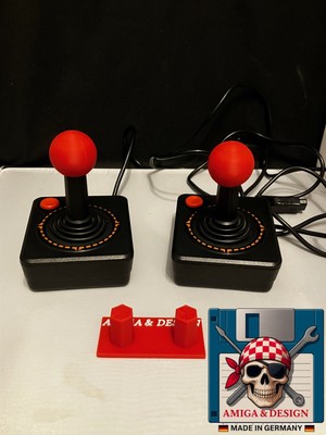 ️ Atari 2600 / VCS / CX 40 / 2 x Arcade Aufsatz / Ball / Topper + Ständer ROT