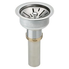 Elkay LK35 3.5" Drain Fitting Type 304 SS Body Strainer Basket with SS Tailpiece