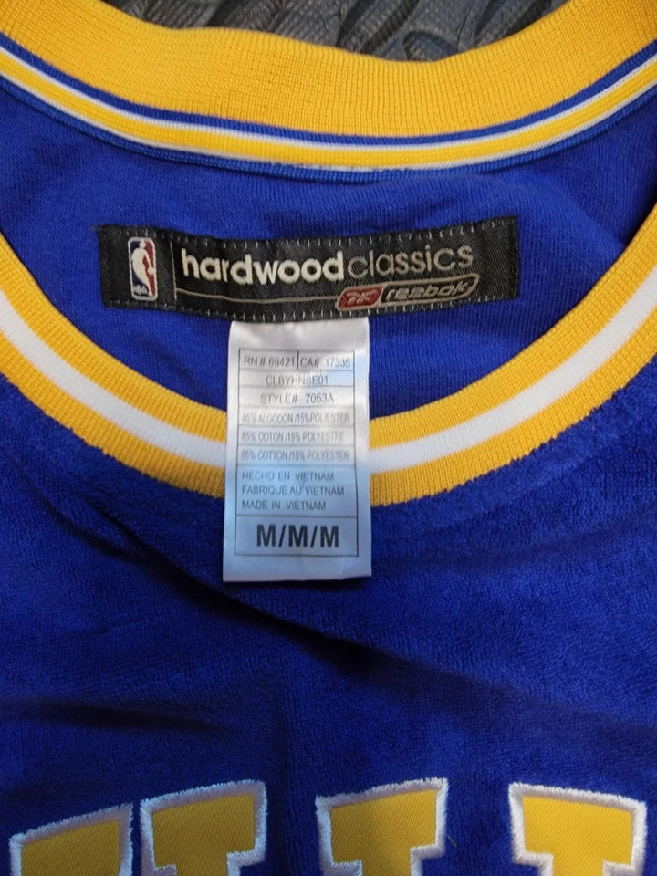 Camiseta deportiva Golden State Warriors Jason Richardson Reebok Hardwood Classics D'funkd M Foto 4 de 4