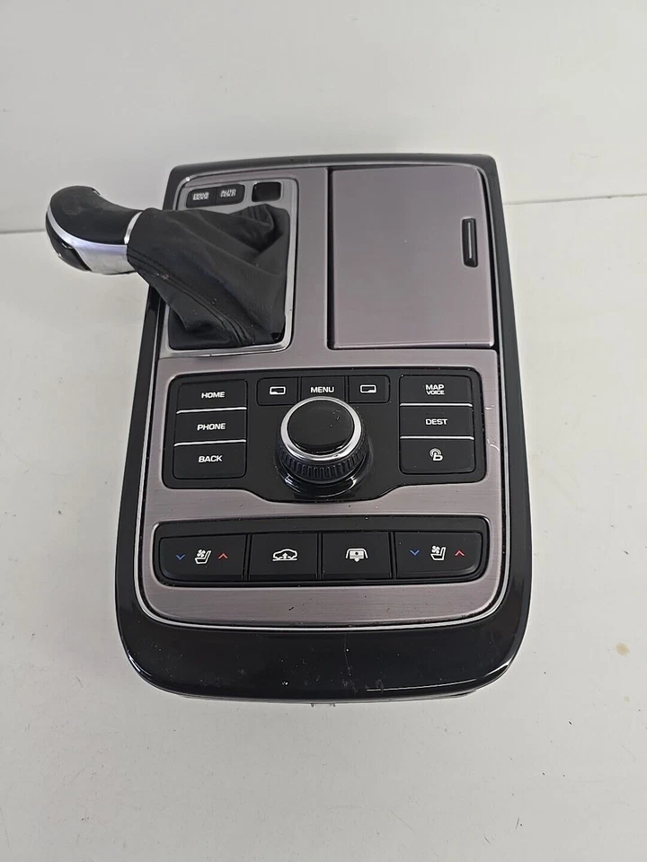 Bisel de cambio de consola central Hyundai Equus 2014-2016 con botones de control Foto 3 de 4