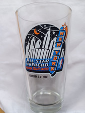 1998 New York Knicks NBA All Star Weekend  Basketball  Pint Glass - RARE!