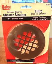 Oatey Universal Snap-Tite Shower Strainer - Brushed Nickel - 4-1/4" 42018 - NEW