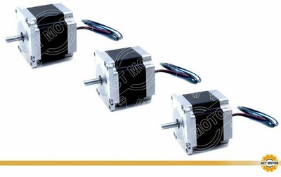 3PC Nema 23 Schrittmotor Stepper Motor 4A 180 oz-in 56mm D-Shaft 23HS6440-13