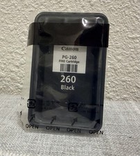 Canon PG-260 Black Ink Cartridge Genuine New Sealed