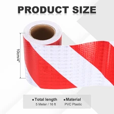 Reflective Tape, 4 Inch x 16 ft Warning Safety Sticker Night Reflectors Self-...