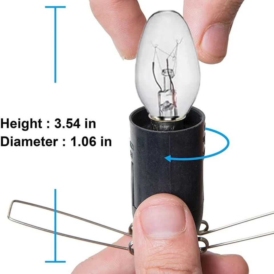 Cable de lámpara de sal del Himalaya con interruptor de atenuación bombilla de Navidad, cable de lámpara de sal 5 F... Foto 3 de 4