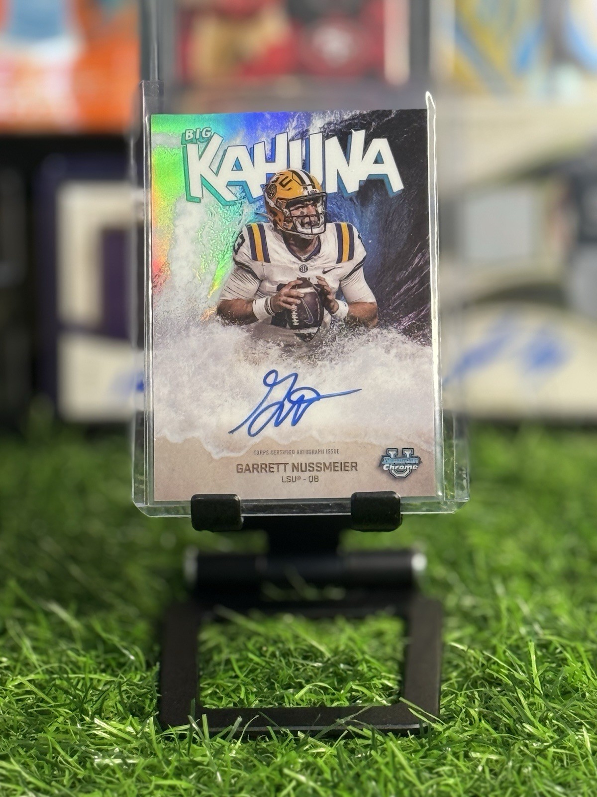 2025 Bowman Chrome U Garrett Nussmeier Big Kahuna Auto SSP! LSU Tigers 🔥🔥