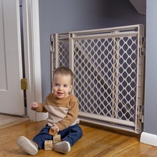 Baby Gate for Stairs: Stairway Secure Gate. Fits Openings 27"-41" Wide. Safety L