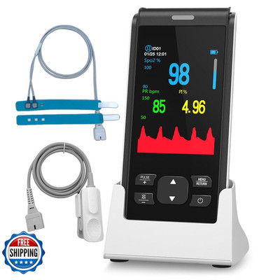 Holfenry Rechargeable Handheld Pulse Oximeter-2 Probes For Adult Fingersmall