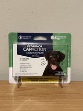 Pet Armor Capaction Oral Flea Treatment for Medium  Large Dogs Over 25 lbs New