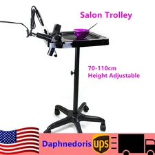 Salon Rolling Tray Cart+Wheel Hairdressing Tool Hair Stylist Storage Trolley NEW