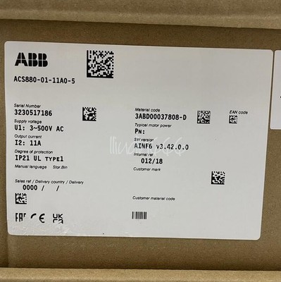 1X NEW ABB Inverter ACS880-01-11A0-5 3P AC380-500V 5.5KW