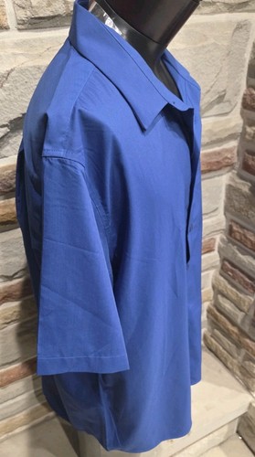 NUEVO 2XL COOFANDY Verano Abotonado Sin Arrugas Manga Corta Vestido Camisa Azul - Imagen 5 de 9
