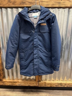 Columbia Jacket Omni Heat Waterproof Coat Rugged Path Parka Blue Winter Mens XS