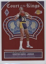 2023 Panini Phoenix Court of the Kings Red /125 Kareem Abdul-Jabbar #7 HOF 0ud4