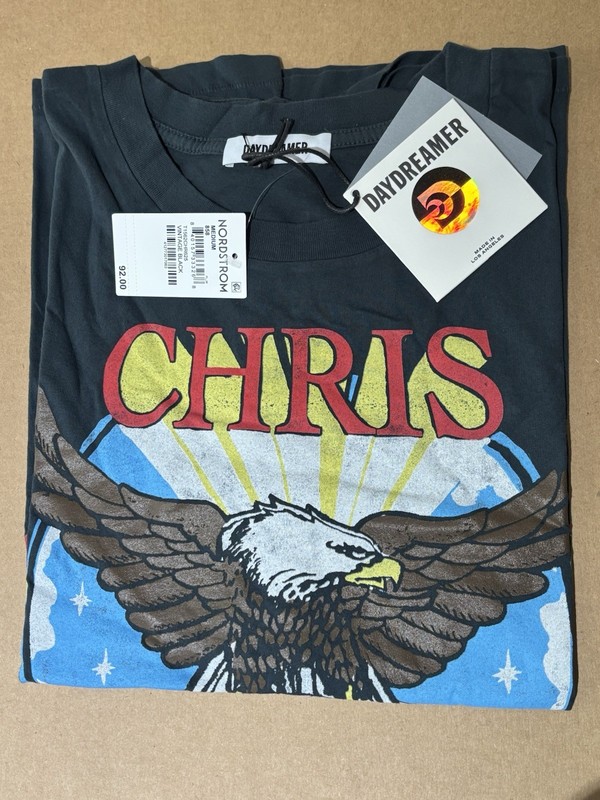 New Daydreamer Chris Stapleton Eagle Merch Tee Vintage Black M Medium Shirt Top
