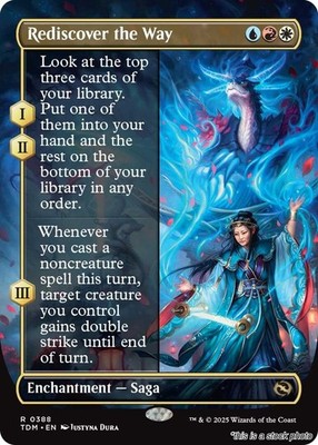 MTG Rediscover the Way (Borderless) 388 Tarkir: Dragonstorm NM Magic