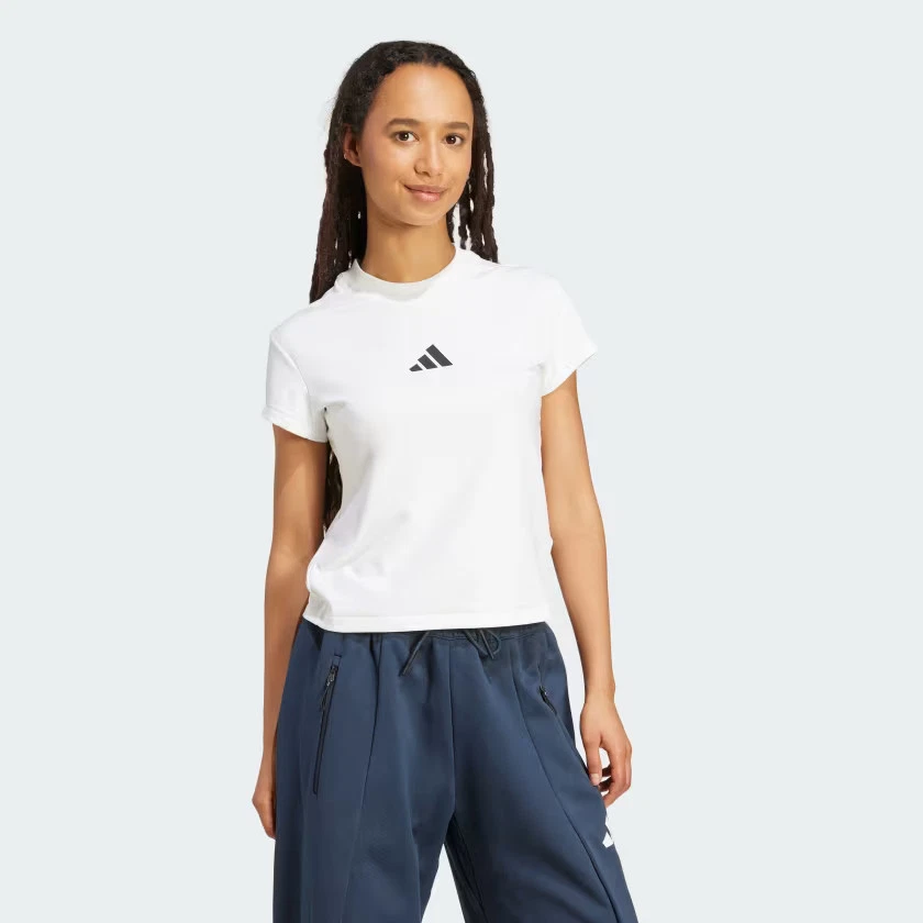 adidas women adidas Z.N.E. Baby Tee - Image 3 of 4