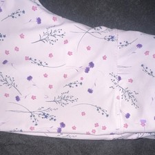BCBGeneration Floral Ankle Leggings Light Pink Stretch Women's Size M