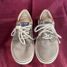 Sperry Top-sider Canvas Kids Shoes Size 12.5 kids Size .