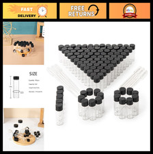 100pcs 5ml Clear Glass Vials with Screw Caps - Small Storage Containers for DIY