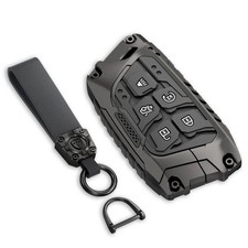 Cavlobe Zinc Alloy Key Fob Cover Black For Cadillac B Keychain