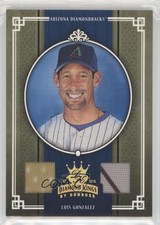 2005 Donruss Diamond Kings Gold Materials 47/50 Luis Gonzalez #17 0b2