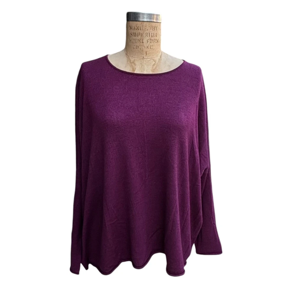 Suéter de cachemir y seda Eskandar suéter de hombro caído de gran tamaño cuadrado Lagenlook Foto 3 de 4