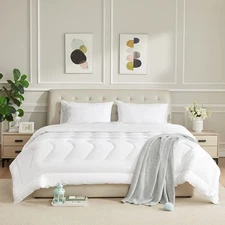 Duvet Insert Cotton Comforter King Size White Down Alternative Fill Duvet Ins...