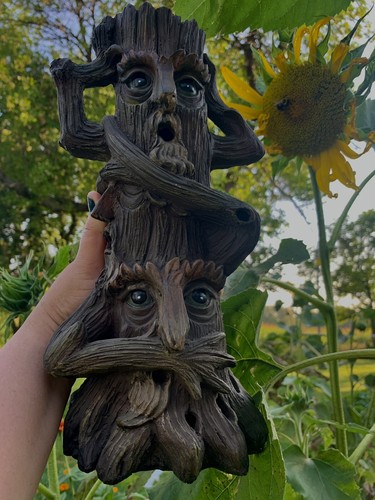 Tea light Smoke Tree halloween Face Expressions featuring the "Hear No Evil. 12" - Picture 6 of 10