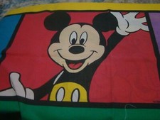 Vintage Disney Mickey and Goofy Pillowcase