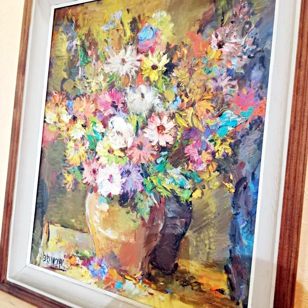 Wlodzimierz Borowczyk Polish Art Original Oil on Canvas Signed