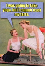 Try Yoga - Nobleworks Funny Birthday Card - Greeting Card by Nobleworks