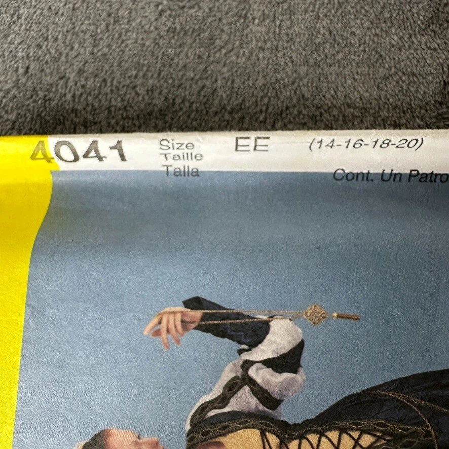 McCalls Sewing Pattern 4041 Sz 14-20 Renaissance Medieval Dress Costume Theater - Image 2 of 4