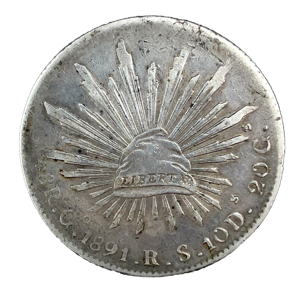 未经认证1891 年墨西哥硬币| eBay