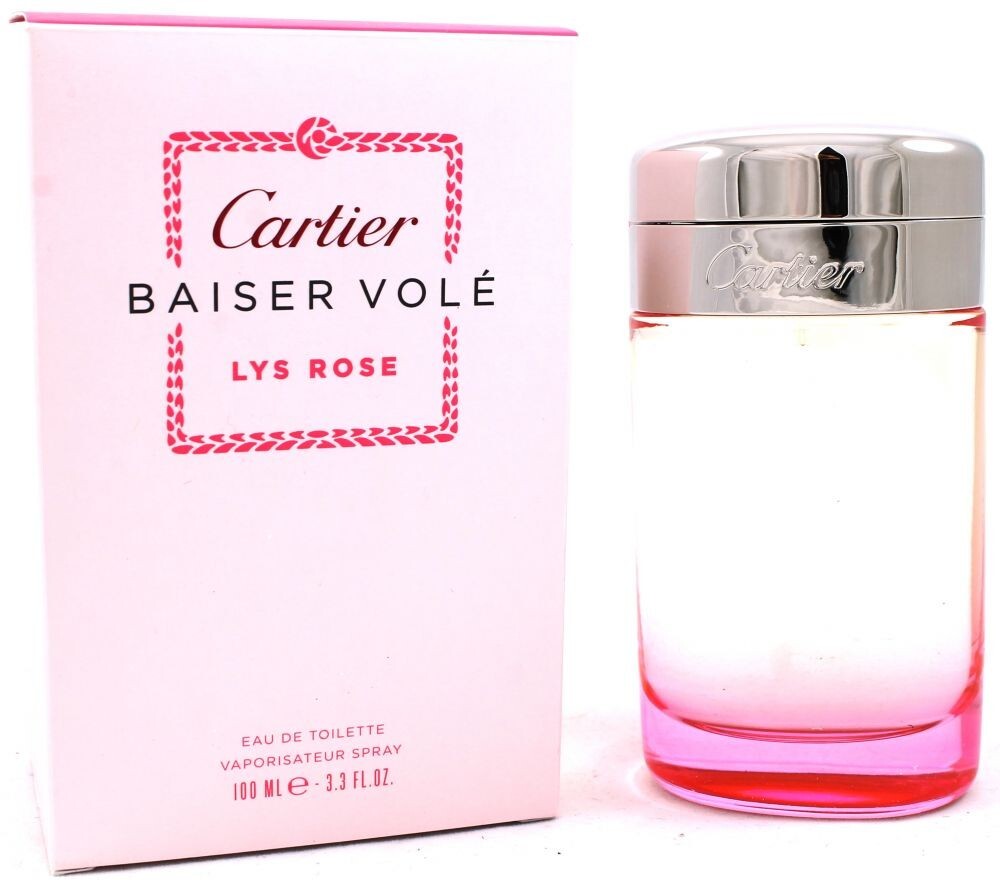 Cartier Baiser Vole Lys Rose Eau de Toilette for Women 3.3 oz 100ml New in Box-image