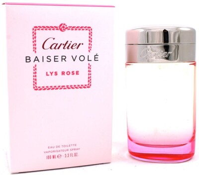 Cartier Baiser Vole Lys Rose EDT Women 3.3 oz 100ml New in box