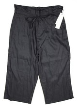 NEW Calvin Klein Women's XL Linen-Blend Tie Waist Wide Leg Pants NWT 89.50