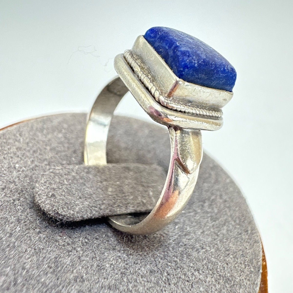 VTG Sterling Silver 925 Lapis Lazuli Bezel Set Statement VTG Sterling Silver 925 Lapis Lazuli Bezel Set Statement